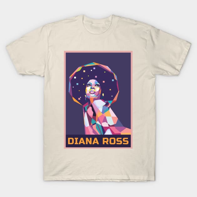 Abstract Diana Ross In WPAP T-Shirt by smd90